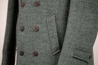 Green Quesste double-breasted coat