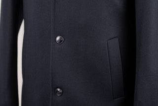 Dark blue Lozenge coat with warm padded lining