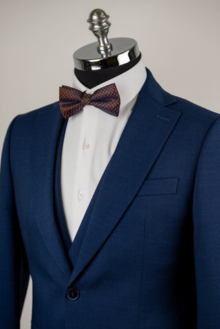 Tumši zils Quesste slim fit uzvalks ar divrindu pogu vesti