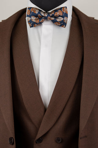 Brūns Quesste slim fit uzvalks ar divrindu pogu vesti