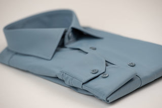 Pelēki zils Manschett viegli gludināms, maz burzīgs slim fit krekls