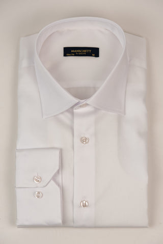 Balts Manschett viegli gludināms, maz burzīgs slim fit krekls