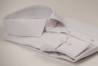 Balts Nino Pacoli viegli gludināms, maz burzīgs slim fit krekls