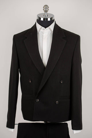 Black Antioch double-breasted oversized suit