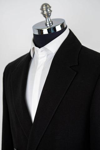 Black Antioch double-breasted oversized suit