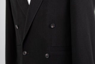 Black Antioch double-breasted oversized suit