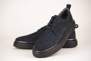 Tumši zilas Toroslar zamšādas kurpes