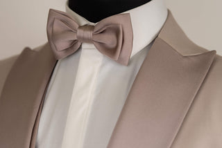 Beige Quesste slim fit tuxedo with a vest