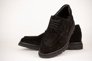 Melnas Toroslar zamšādas kurpes ar masīvu zoli