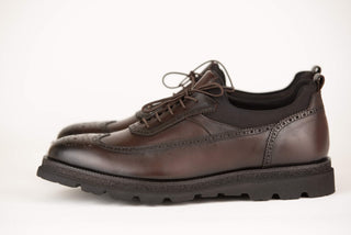 Tumši brūnas Toroslar ādas kurpes ar masīvu zoli