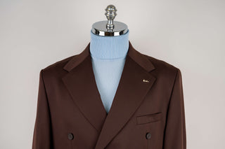 Brown Emilio Massimo double-breasted oversized suit