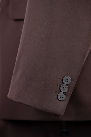 Brown Emilio Massimo double-breasted oversized suit