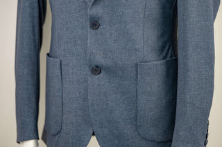 Zils Quesste viegls, elpojošs, maz burzīgs slim fit uzvalks