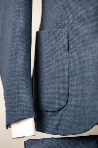 Zils Quesste viegls, elpojošs, maz burzīgs slim fit uzvalks