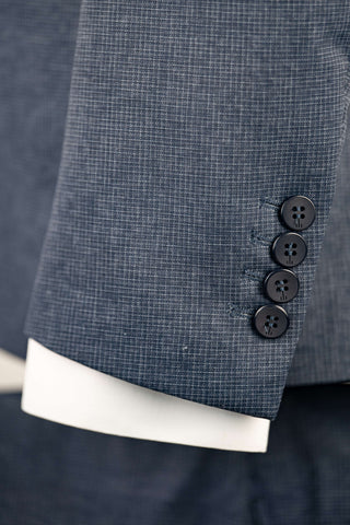 Zils Quesste viegls, elpojošs, maz burzīgs slim fit uzvalks
