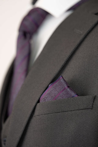 Tumši pelēks Moda Vinci regulāra piegriezuma uzvalks ar vesti
