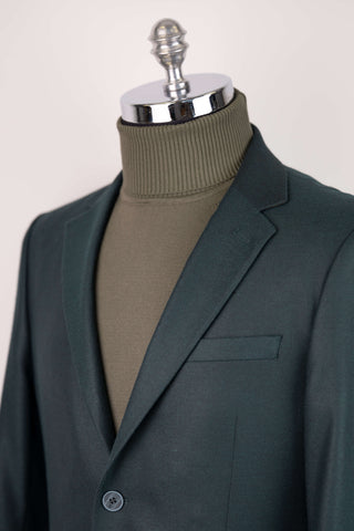 Dark green Montmen slim fit blazer