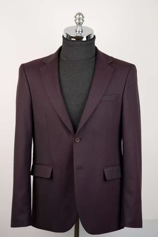 Dark burgundy Montmen regular fit blazer