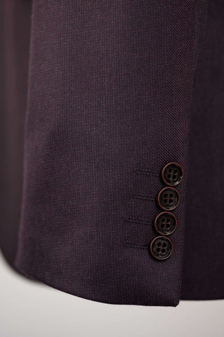 Dark burgundy Montmen regular fit blazer