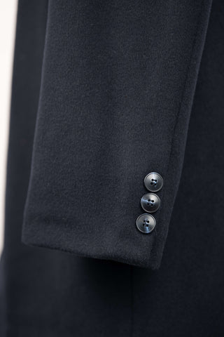 Dark blue Montmen coat with detachable front insert
