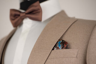 Light brown Quesste extended suit with a vest