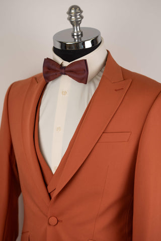 Oranžs Quesste slim fit uzvalks ar divrindu pogu vesti