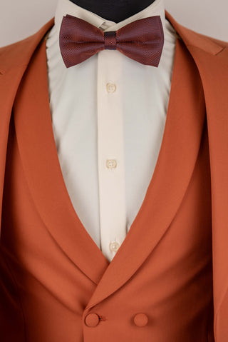 Oranžs Quesste slim fit uzvalks ar divrindu pogu vesti