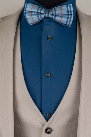 Light beige Quesste extended suit with a vest