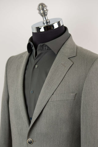 Grey Lozenge slim fit stretch blazer