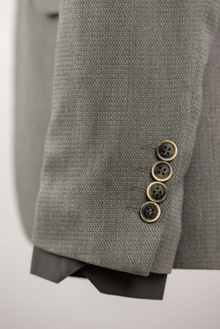 Grey Lozenge slim fit stretch blazer