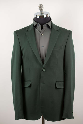 Dark green Lozenge extended stretch blazer
