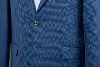 Blue Lozenge regular fit stretch blazer