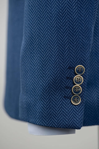 Blue Lozenge regular fit stretch blazer