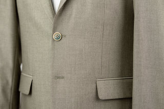 Light khaki Lozenge extended stretch blazer