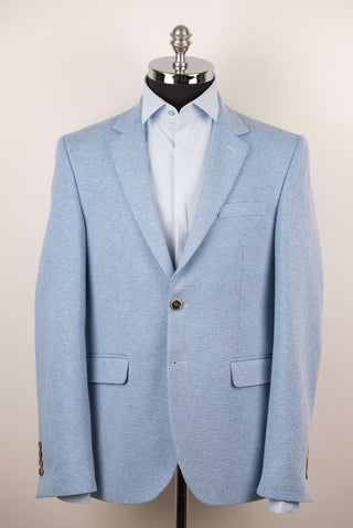 Light blue Lozenge extended stretch blazer