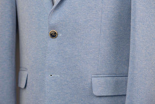 Light blue Lozenge extended stretch blazer