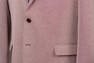 Lozenge regular fit stretch blazer with a burgundy and white pattern