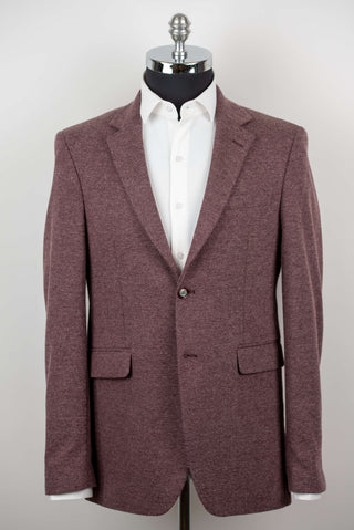 Burgundy Lozenge extended stretch blazer