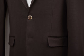 Dark brown Lozenge slim fit stretch blazer