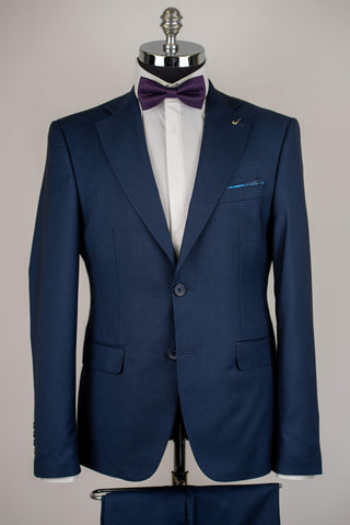 Dark blue Lucio slim fit suit