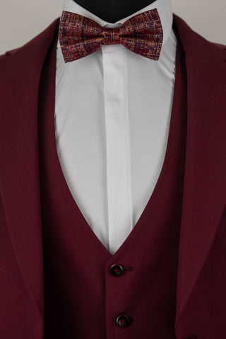 Bordo Quesste slim fit uzvalks ar vesti