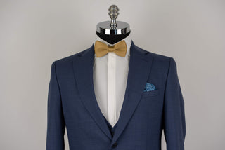 Blue Quesste slim fit suit with a vest