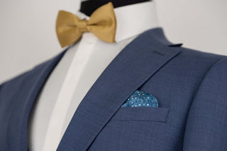 Blue Quesste slim fit suit with a vest