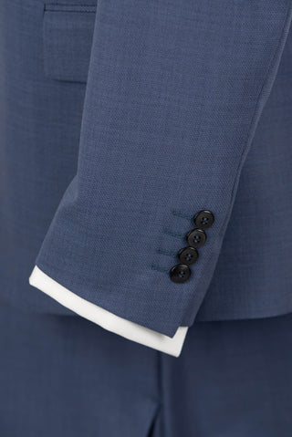 Blue Quesste slim fit suit with a vest