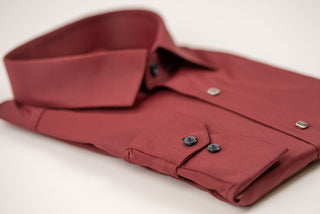 Dark red Nino Pacoli regular fit shirt