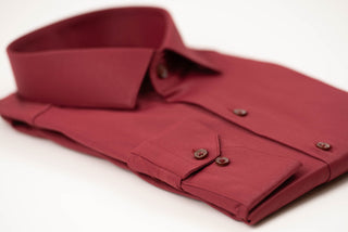 Burgundy color Nino Pacoli regular fit shirt