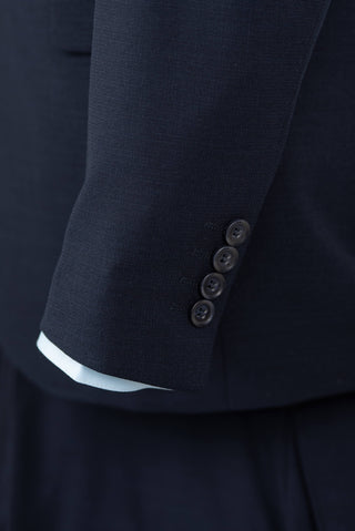 Tumši zils Franko Cardini slim fit uzvalks ar vesti