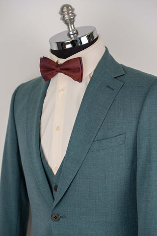 Zaļš Quesste slim fit uzvalks ar vesti