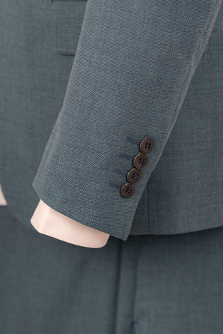 Zaļš Quesste slim fit uzvalks ar vesti