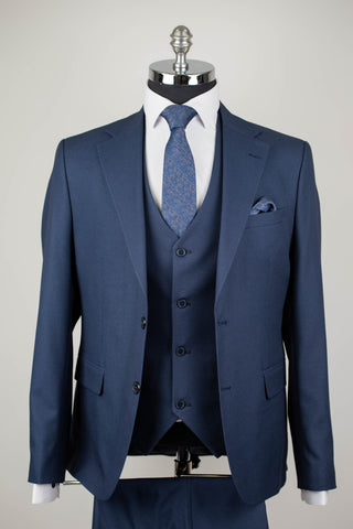 Zils Azzaro slim fit uzvalks ar vesti